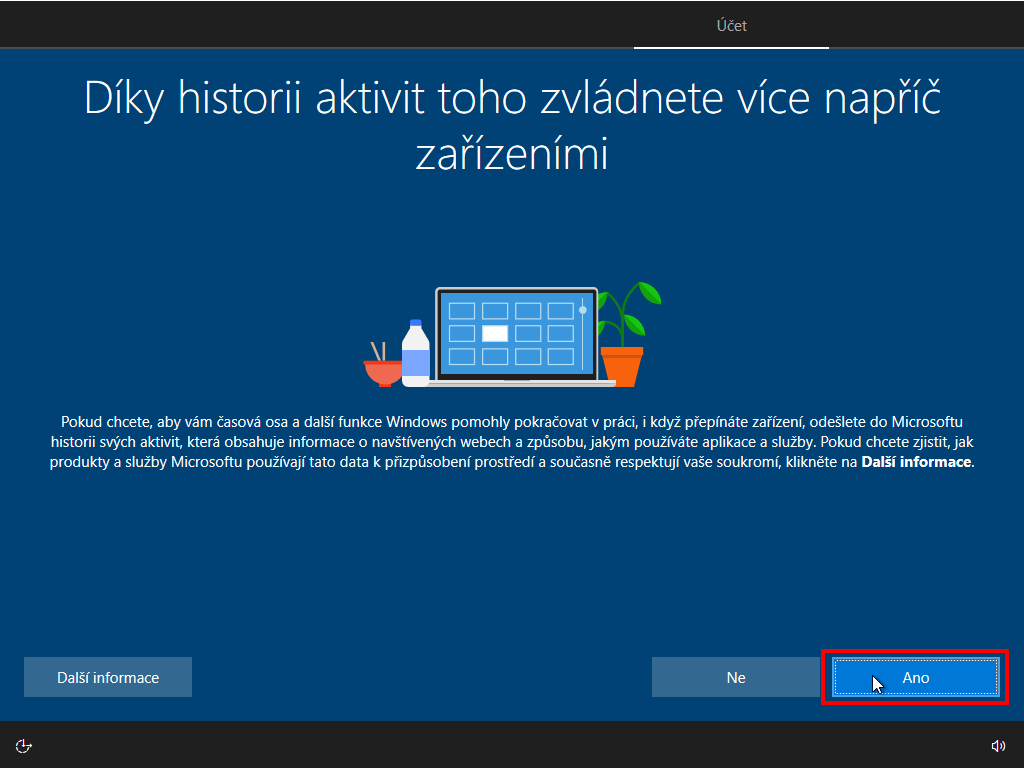 historie aktivit windows 10